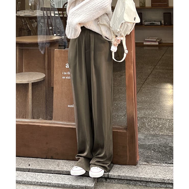 ピンタックワイドカラースラックス | by muni:r | 詳細画像12 