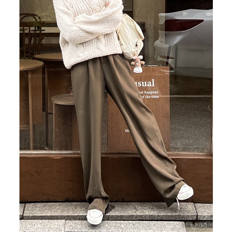 ピンタックワイドカラースラックス | by muni:r | 詳細画像15 