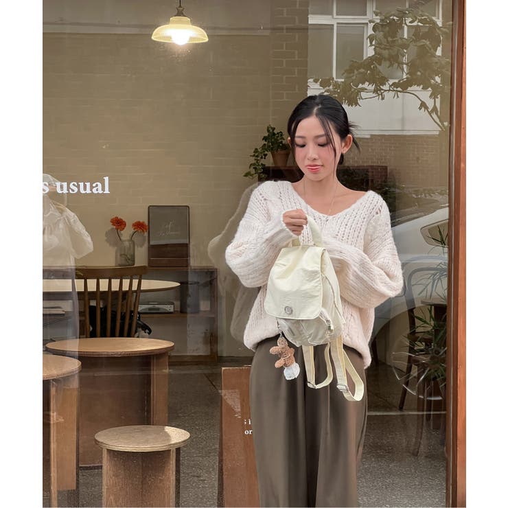 ピンタックワイドカラースラックス | by muni:r | 詳細画像17 