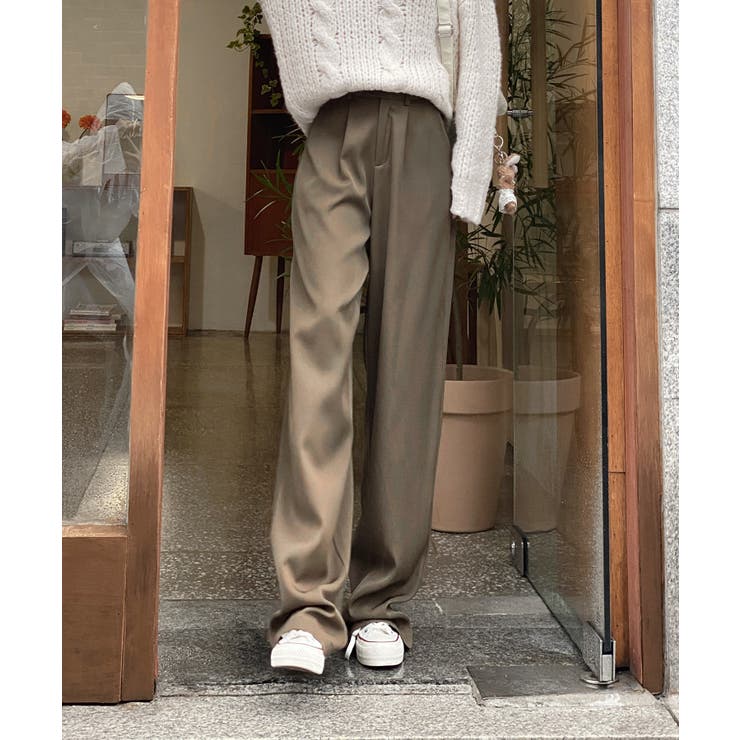 ピンタックワイドカラースラックス | by muni:r | 詳細画像21 