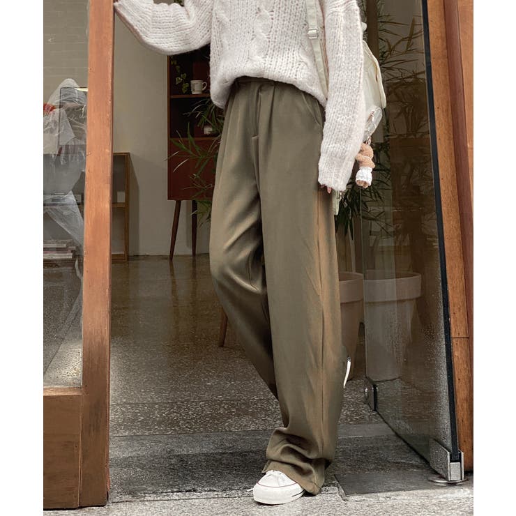 ピンタックワイドカラースラックス | by muni:r | 詳細画像22 