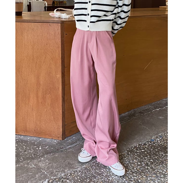 ピンタックワイドカラースラックス | by muni:r | 詳細画像32 