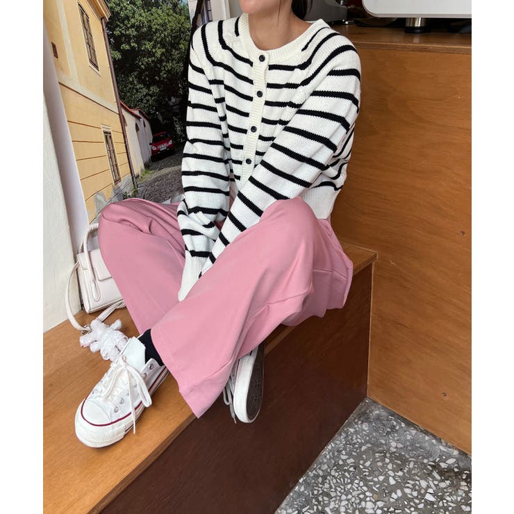 ピンタックワイドカラースラックス | by muni:r | 詳細画像33 