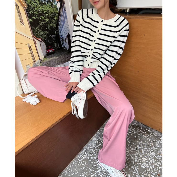 ピンタックワイドカラースラックス | by muni:r | 詳細画像34 