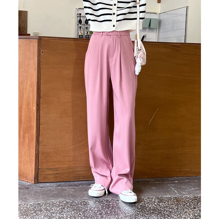 ピンタックワイドカラースラックス | by muni:r | 詳細画像36 