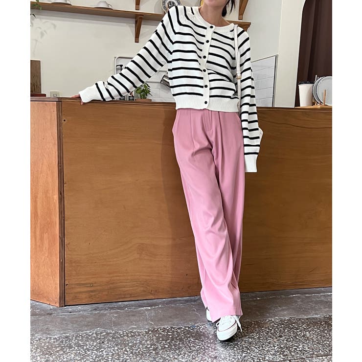 ピンタックワイドカラースラックス | by muni:r | 詳細画像38 