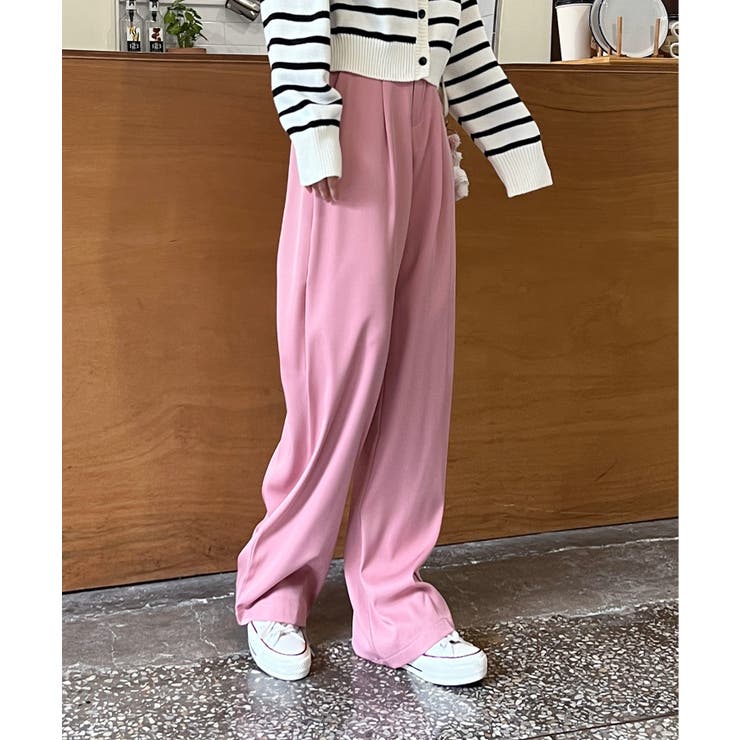 ピンタックワイドカラースラックス | by muni:r | 詳細画像39 