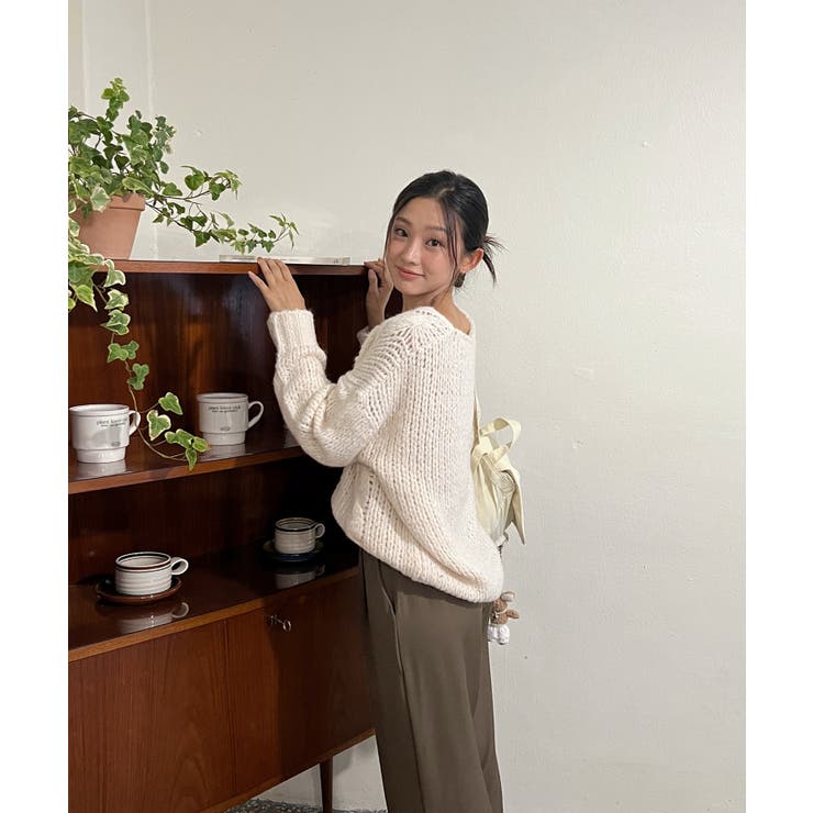 ピンタックワイドカラースラックス | by muni:r | 詳細画像4 