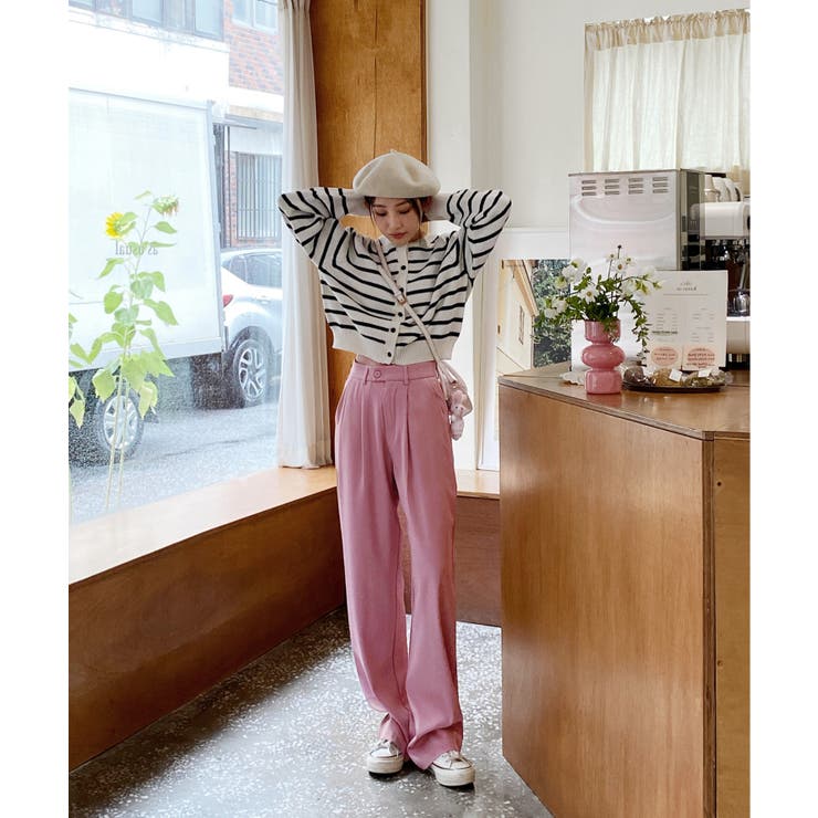 ピンタックワイドカラースラックス | by muni:r | 詳細画像43 