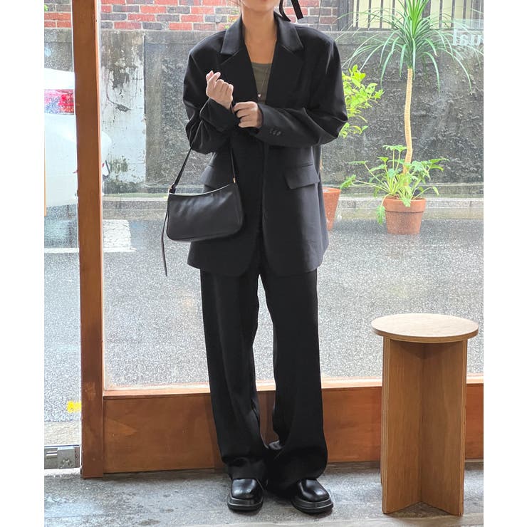 ピンタックワイドカラースラックス | by muni:r | 詳細画像49 