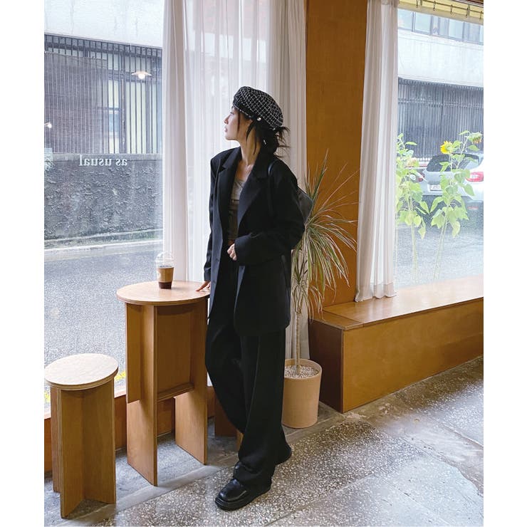 ピンタックワイドカラースラックス | by muni:r | 詳細画像53 