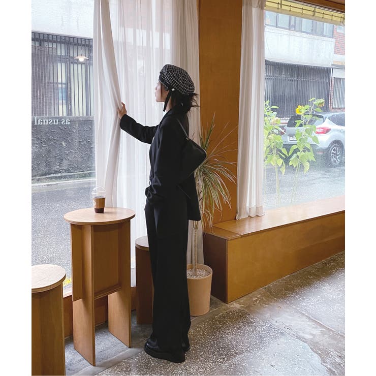 ピンタックワイドカラースラックス | by muni:r | 詳細画像54 