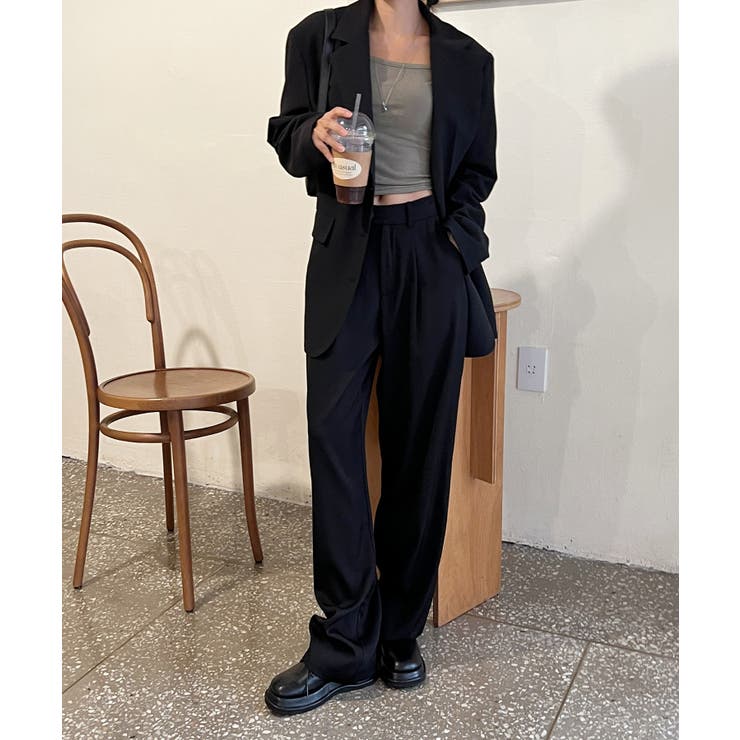 ピンタックワイドカラースラックス | by muni:r | 詳細画像55 