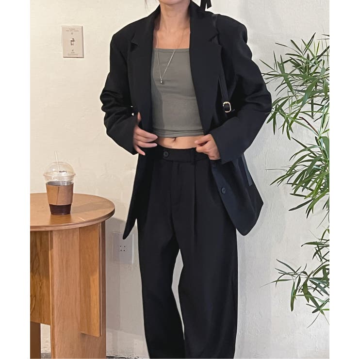 ピンタックワイドカラースラックス | by muni:r | 詳細画像59 