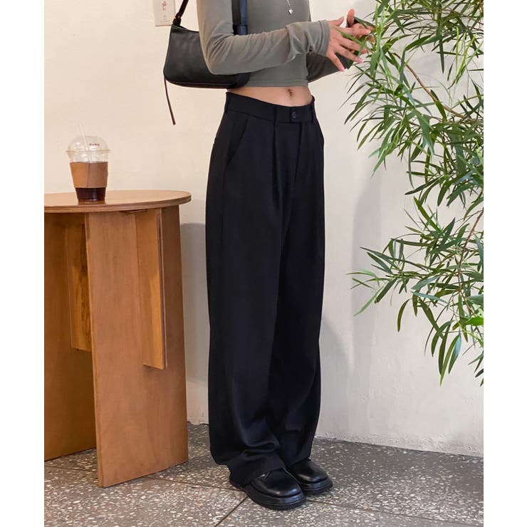 ピンタックワイドカラースラックス | by muni:r | 詳細画像61 