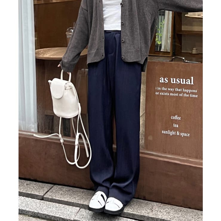 ピンタックワイドカラースラックス | by muni:r | 詳細画像62 