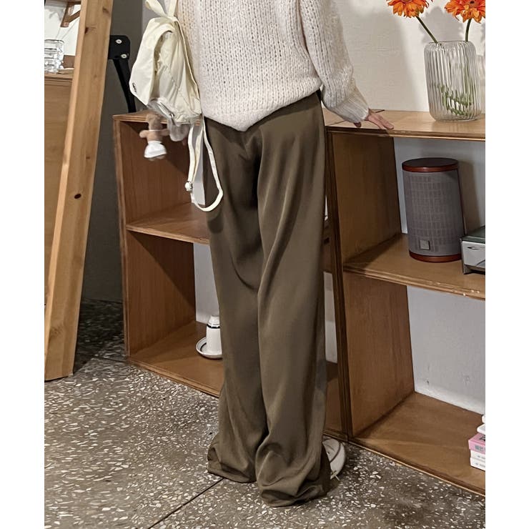 ピンタックワイドカラースラックス | by muni:r | 詳細画像7 