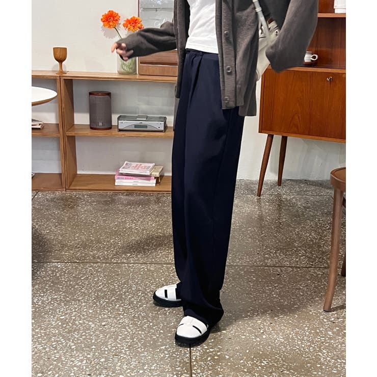 ピンタックワイドカラースラックス | by muni:r | 詳細画像71 