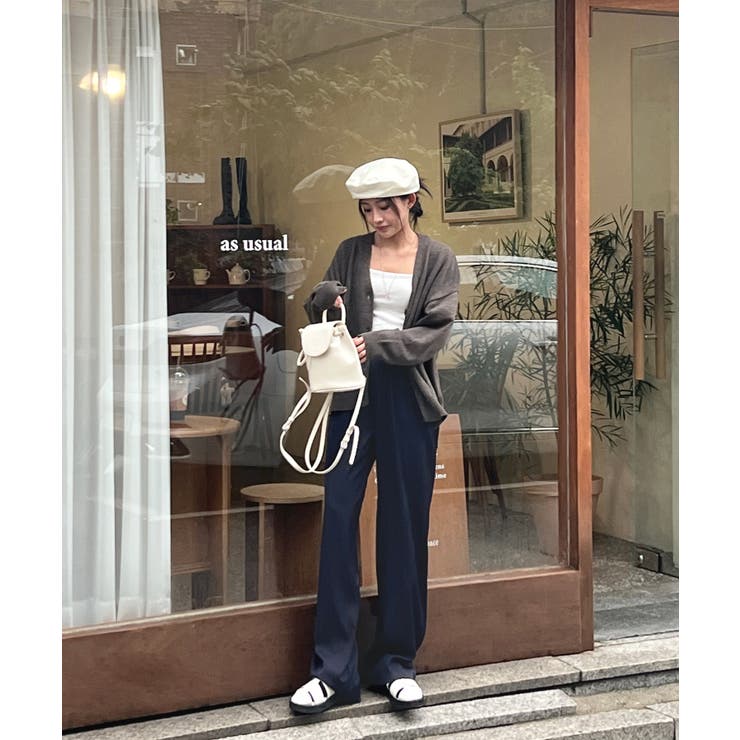 ピンタックワイドカラースラックス | by muni:r | 詳細画像72 