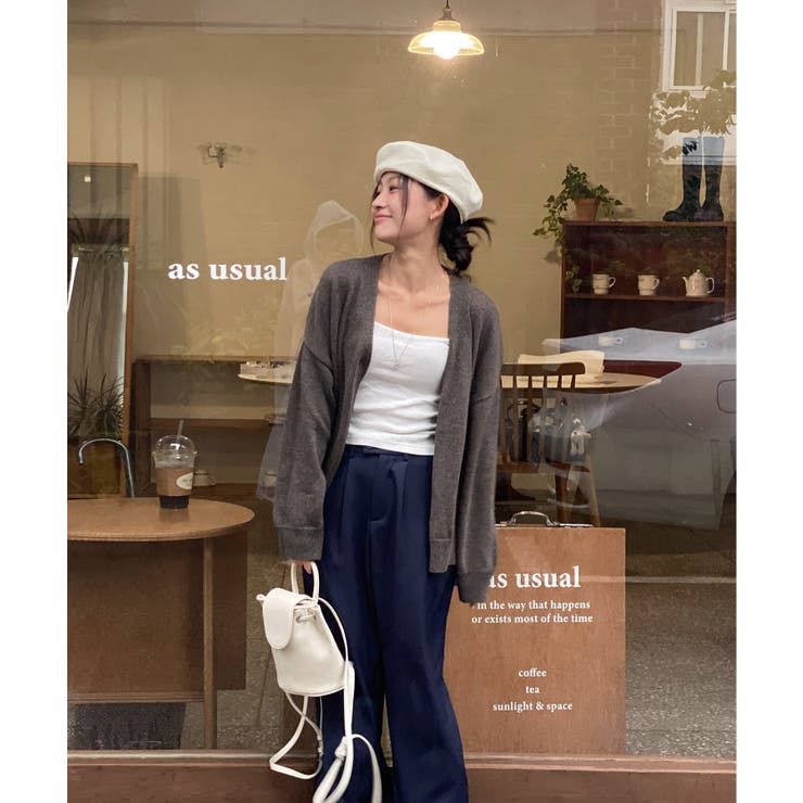 ピンタックワイドカラースラックス | by muni:r | 詳細画像78 