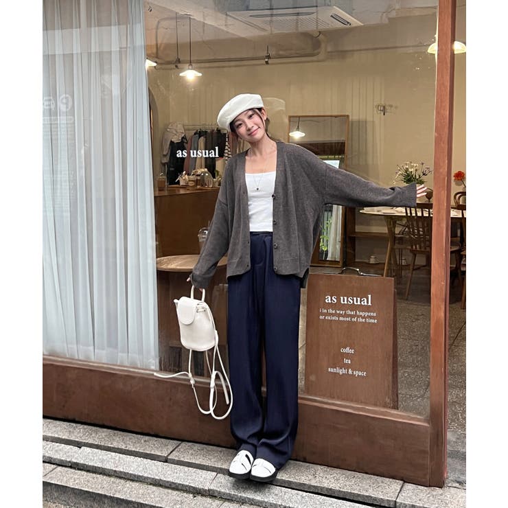 ピンタックワイドカラースラックス | by muni:r | 詳細画像79 