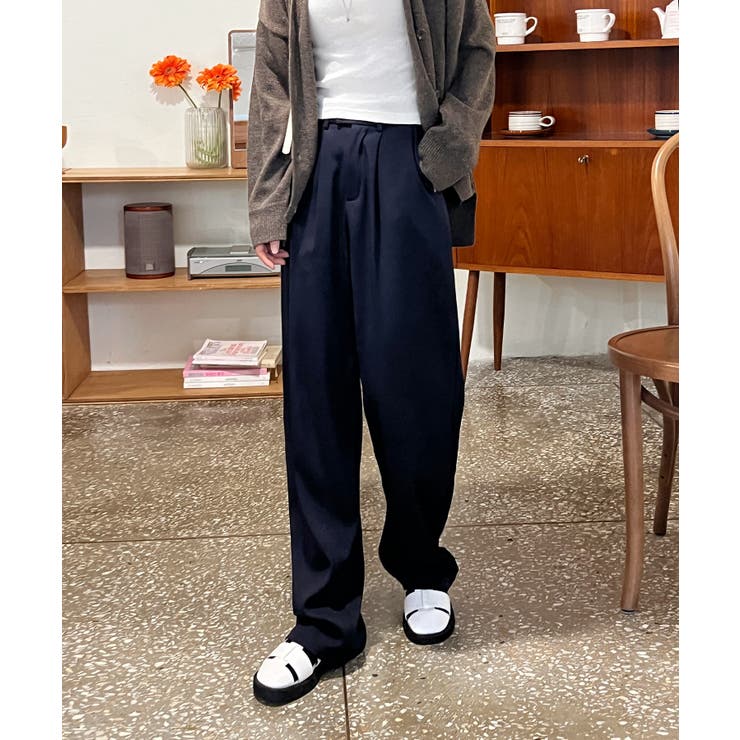 ピンタックワイドカラースラックス | by muni:r | 詳細画像81 