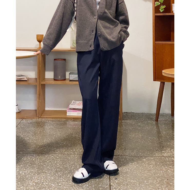 ピンタックワイドカラースラックス | by muni:r | 詳細画像83 