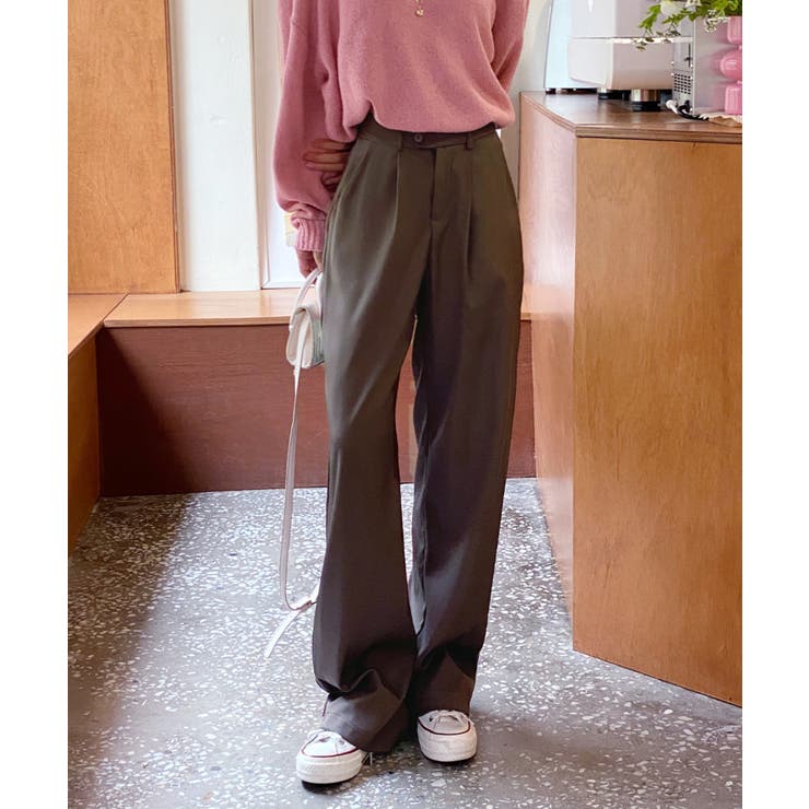 ピンタックワイドカラースラックス | by muni:r | 詳細画像84 