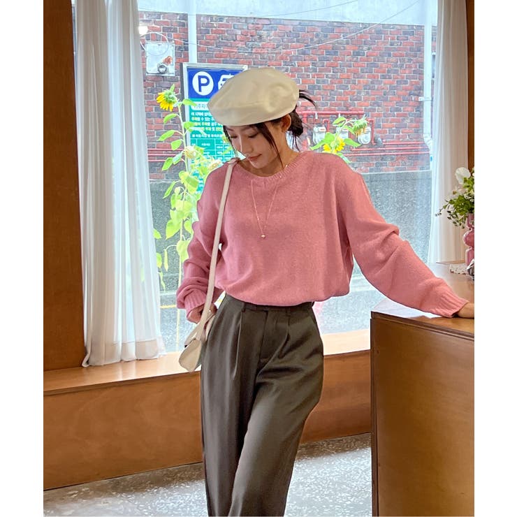 ピンタックワイドカラースラックス | by muni:r | 詳細画像86 