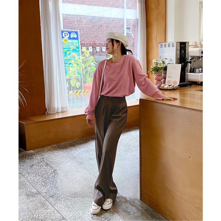 ピンタックワイドカラースラックス | by muni:r | 詳細画像93 