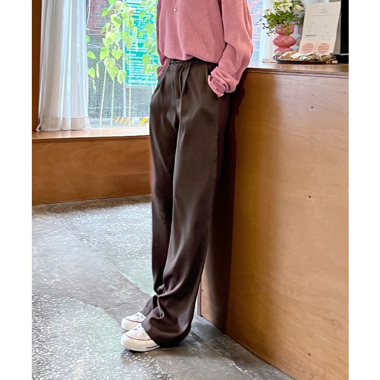 ピンタックワイドカラースラックス | by muni:r | 詳細画像94 