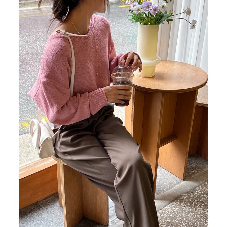 ピンタックワイドカラースラックス | by muni:r | 詳細画像98 