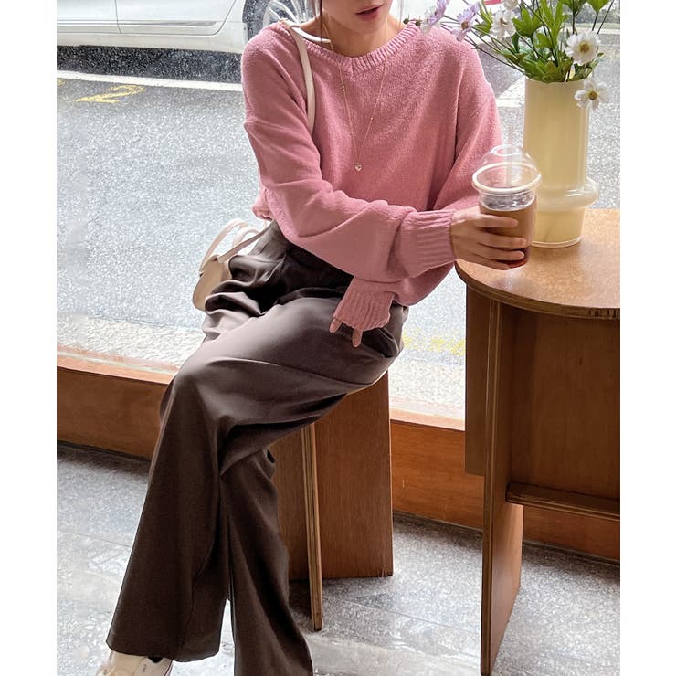 ピンタックワイドカラースラックス | by muni:r | 詳細画像99 