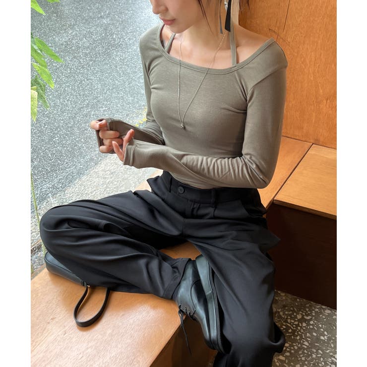 ホルターネッククロップドロングTシャツ | by muni:r | 詳細画像18 