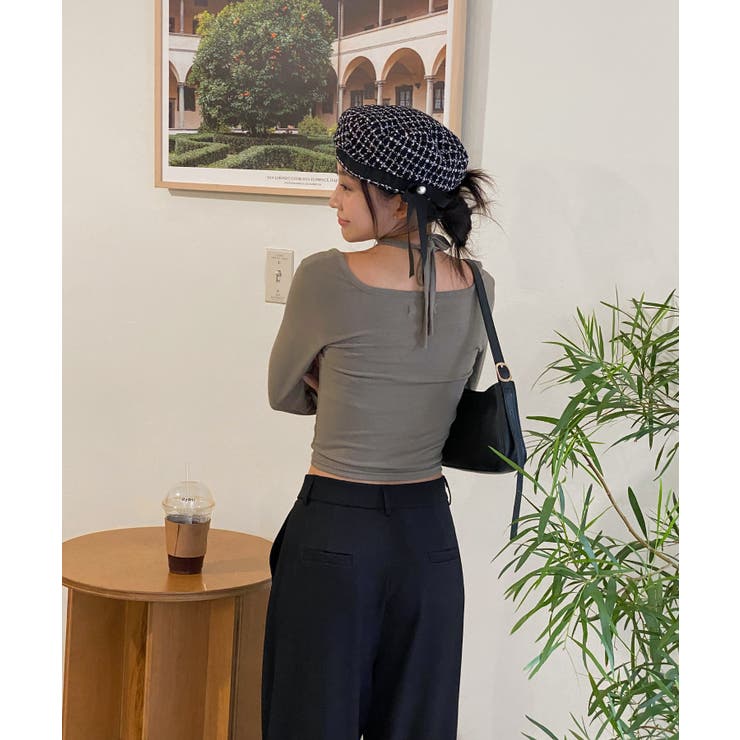 ホルターネッククロップドロングTシャツ | by muni:r | 詳細画像37 