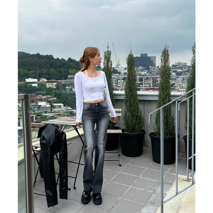 ホルターネッククロップドロングTシャツ | by muni:r | 詳細画像42 