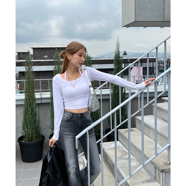 ホルターネッククロップドロングTシャツ | by muni:r | 詳細画像43 