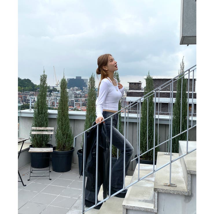 ホルターネッククロップドロングTシャツ | by muni:r | 詳細画像45 