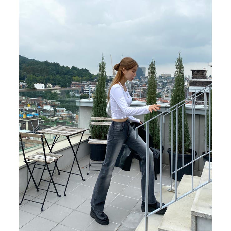 ホルターネッククロップドロングTシャツ | by muni:r | 詳細画像46 