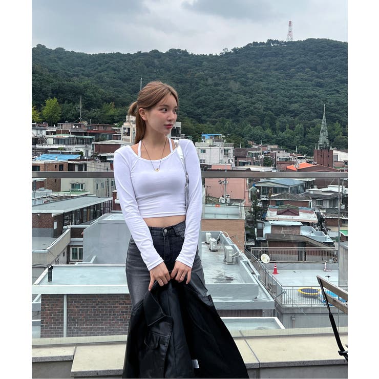 ホルターネッククロップドロングTシャツ | by muni:r | 詳細画像48 