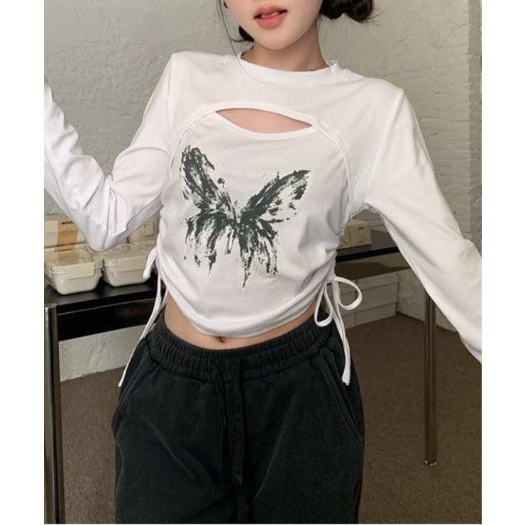 ユニークレイヤードプリントTシャツ | by muni:r | 詳細画像10 