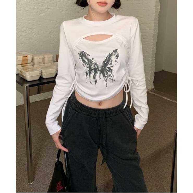 ユニークレイヤードプリントTシャツ | by muni:r | 詳細画像11 