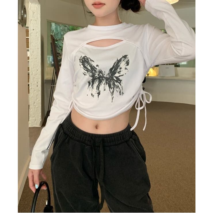 ユニークレイヤードプリントTシャツ | by muni:r | 詳細画像12 