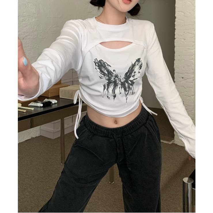 ユニークレイヤードプリントTシャツ | by muni:r | 詳細画像13 