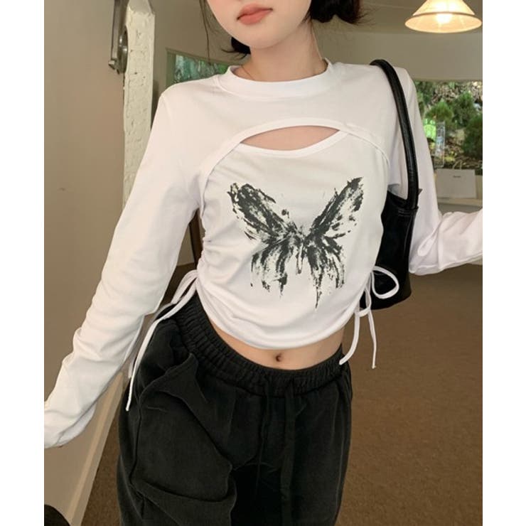 ユニークレイヤードプリントTシャツ | by muni:r | 詳細画像15 