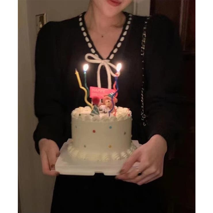 ステッチリボンニットカーディガン/2023 FW COLLECTION | by muni:r | 詳細画像14 