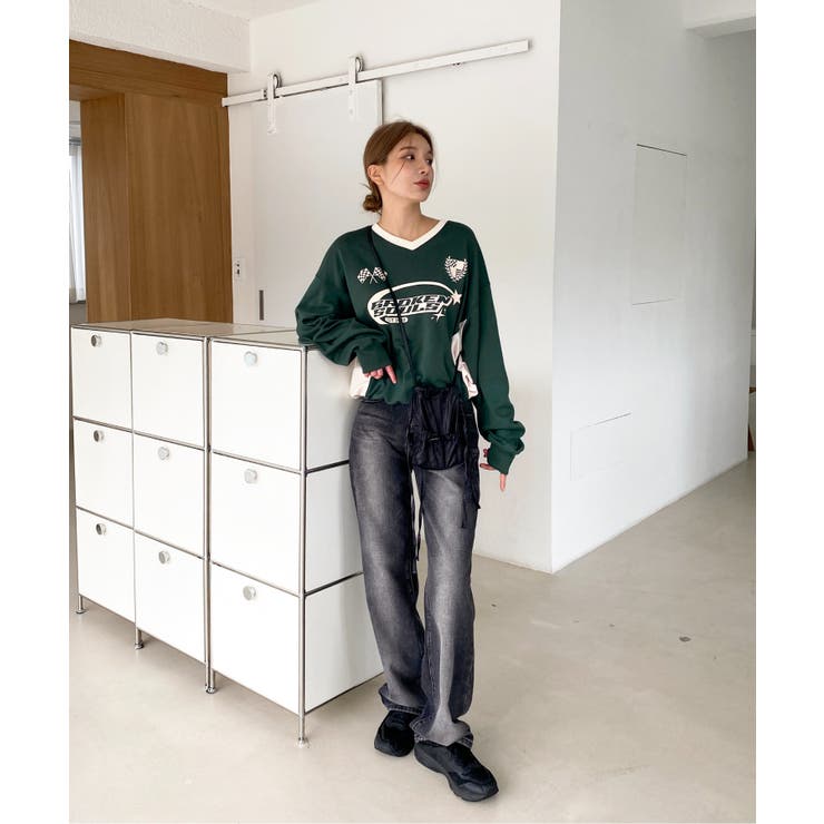 ウォッシュワイドデニムパンツ | by muni:r | 詳細画像4 