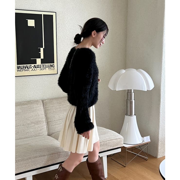 ニットバンディングプリーツスカート | by muni:r | 詳細画像65 