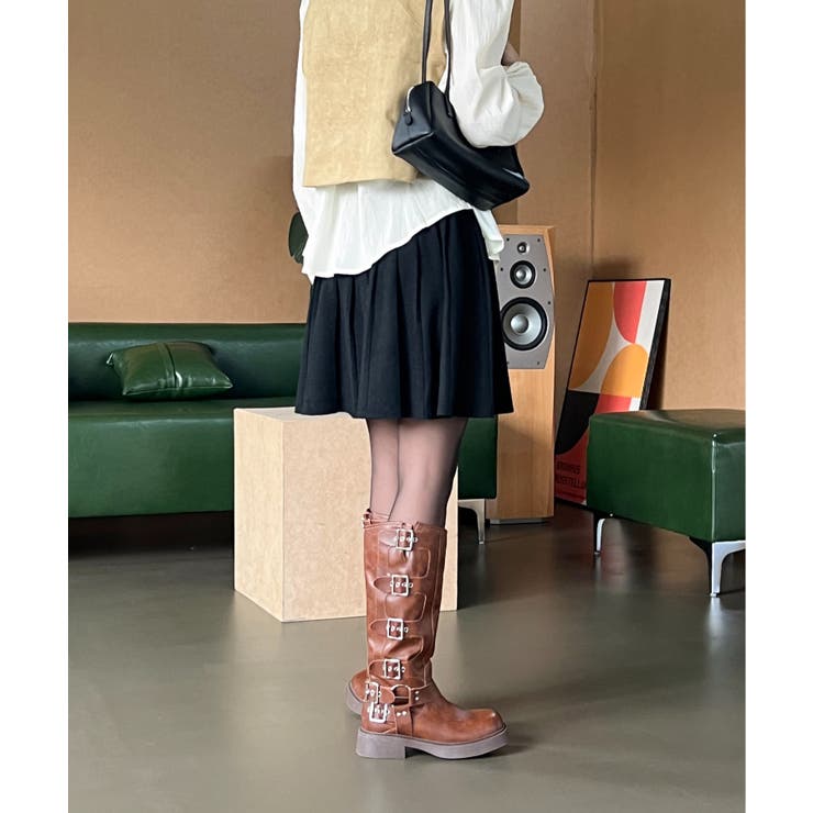 ニットバンディングプリーツスカート | by muni:r | 詳細画像7 