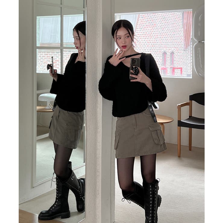 スリットもこもこニット | by muni:r | 詳細画像12 